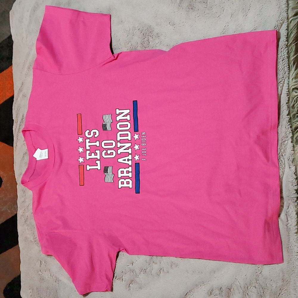 PINK FJB let's go Brandon mens large shirt